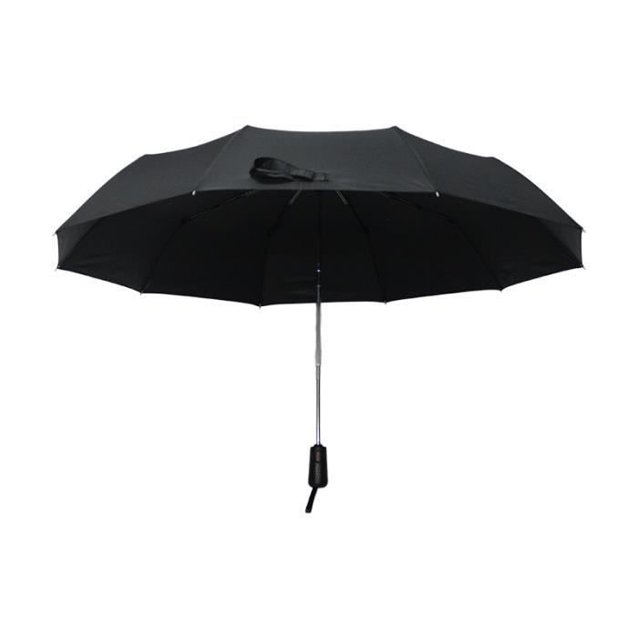 深圳市山水伞业有限公司-黑胶布-超轻铝合金骨架-全自动折叠伞